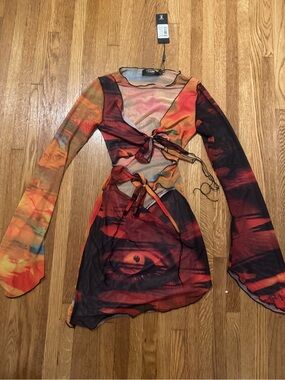 Jaded London Mystic Mesh Dress
